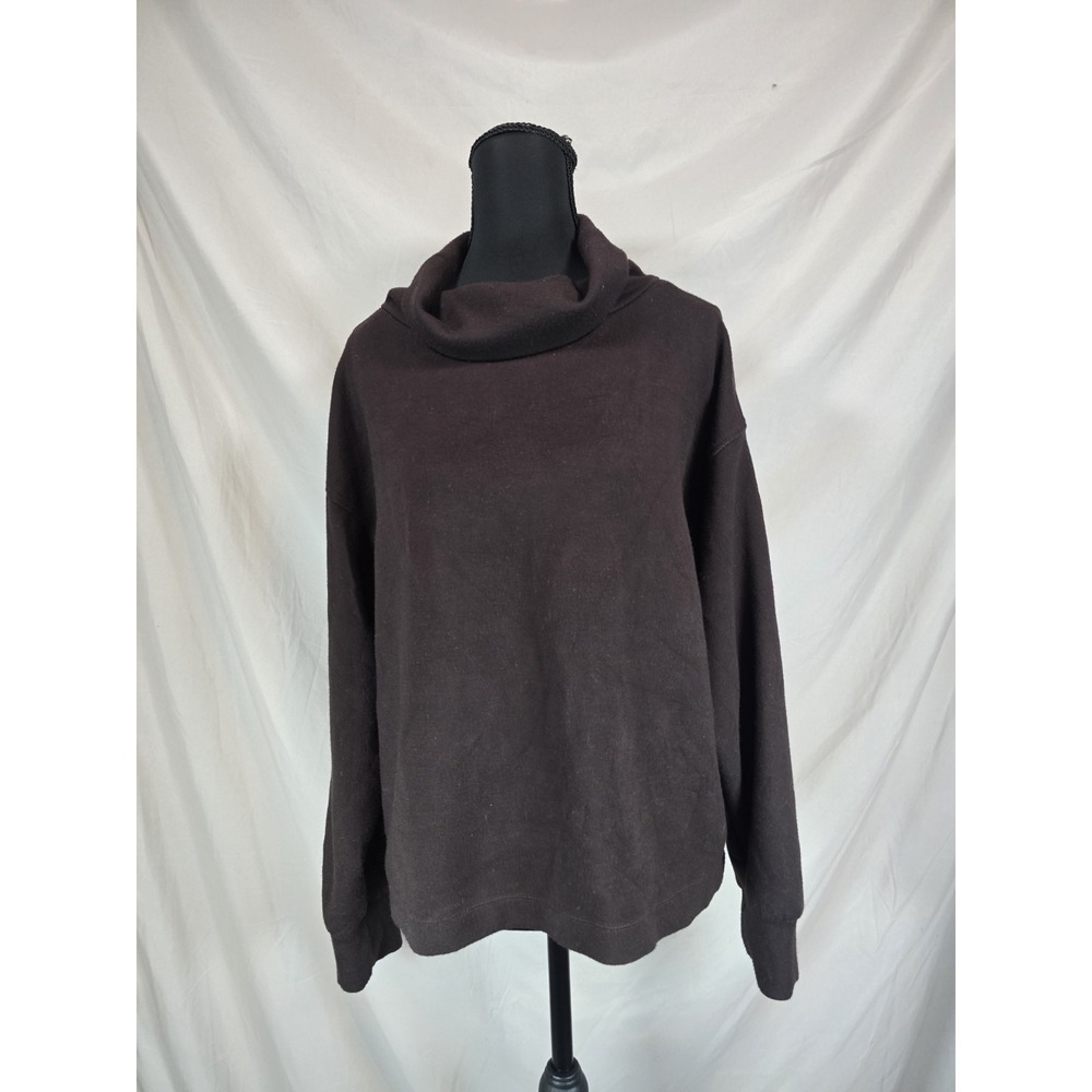 Truth By Republic Womens Pull Over Sweater, Over Sized With Turn Down Collar M